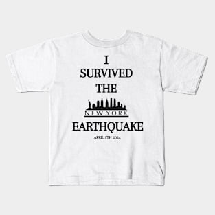 (V8) I SURVIVED THE NYC EARTHQUAKE bigfoot Kids T-Shirt